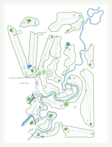 tooth of the dogpound creek golf course map