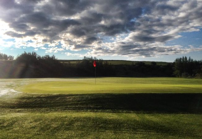 Hole 14 - Tooth of the Dogpound Creek Golf Course